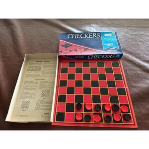 Vintage Parker Brothers Checkers Board Game